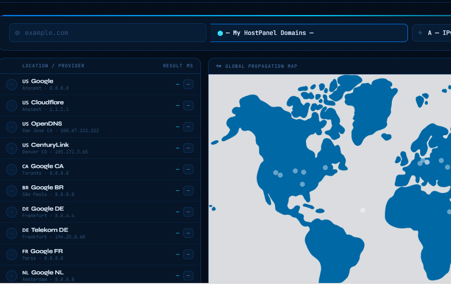 DNS PROPAGATION CHECKER